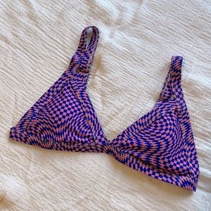 Triangle checkered bikini set!